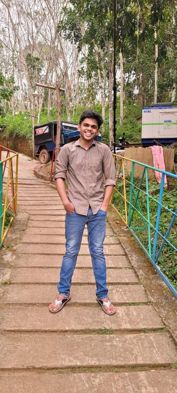 Jithesh smiling outdoors